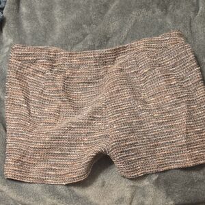 DKNY Women's High Waist Shorts - Brown and Gray